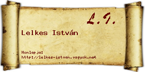 Lelkes István névjegykártya