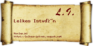 Lelkes István névjegykártya