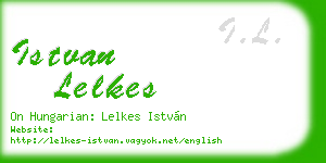istvan lelkes business card
